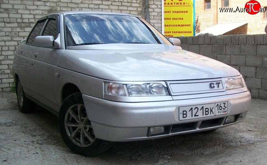 649 р. Решётка радиатора GT Лада 2110 седан (1995-2007) (Неокрашенная)  с доставкой в г. Владивосток