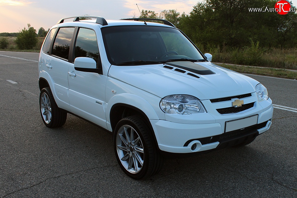 13 999 р. Стеклопластиковый капот DTM  Chevrolet Niva  2123 (2002-2020), Лада 2123 (Нива Шевроле) (2002-2021) (Неокрашенный)  с доставкой в г. Владивосток