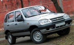 2 499 р. Накладки на двери (молдинги) Стандарт Chevrolet Niva 2123 дорестайлинг (2002-2008) (Неокрашенные)  с доставкой в г. Владивосток. Увеличить фотографию 2