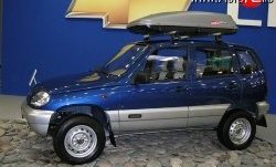 2 499 р. Накладки на двери (молдинги) Стандарт Chevrolet Niva 2123 дорестайлинг (2002-2008) (Неокрашенные)  с доставкой в г. Владивосток. Увеличить фотографию 4