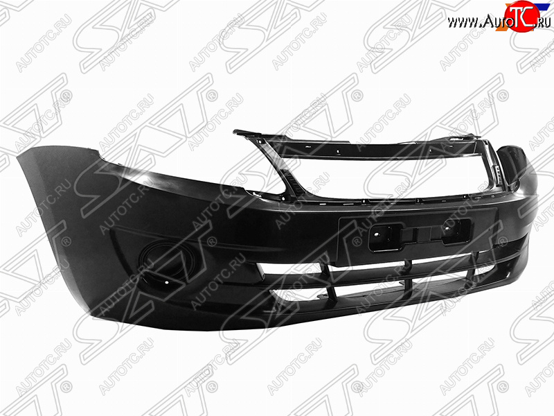 1 859 р. Передний бампер SAT (без отверстий под ПТФ)  Лада Гранта  2190 (2011-2017) седан дорестайлинг (Неокрашенный)  с доставкой в г. Владивосток