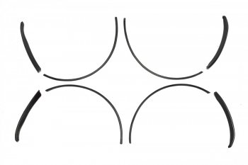 2 299 р. Защитные накладки на кромки арок Tun-Auto Лада Гранта FL 2194 универсал рестайлинг (2018-2025)  с доставкой в г. Владивосток. Увеличить фотографию 2