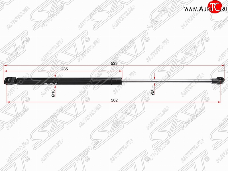 629 р. SAT крышки багажника SAT (L523 mm)  Volkswagen Bora - Passat  B5.5  с доставкой в г. Владивосток