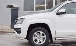 15 699 р. Защита переднего бампера (Ø63 мм, нержавейка) SLITKOFF  Volkswagen Amarok (2016-2022) рестайлинг  с доставкой в г. Владивосток. Увеличить фотографию 4