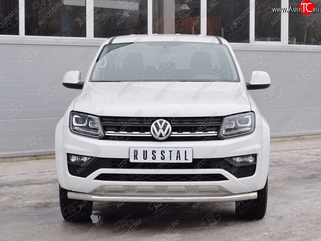 15 699 р. Защита переднего бампера (Ø63 мм, нержавейка) SLITKOFF  Volkswagen Amarok (2016-2022) рестайлинг  с доставкой в г. Владивосток