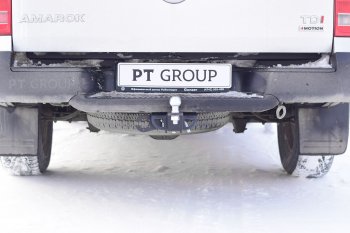 10 029 р. Фаркоп Petroil Tuning (съемный квадрат) Volkswagen Amarok рестайлинг (2016-2022)  с доставкой в г. Владивосток. Увеличить фотографию 3