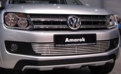 8 399 р. Декоративная вставка воздухозаборника Berkut Volkswagen Amarok дорестайлинг (2009-2016)  с доставкой в г. Владивосток. Увеличить фотографию 2