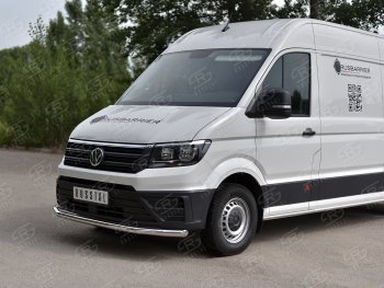 20 999 р. Защита переднего бампера (Ø63 мм, нержавейка) SLITKOFF  Volkswagen Crafter  2 (2017-2024)  с доставкой в г. Владивосток. Увеличить фотографию 2