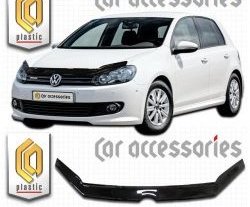 Дефлектор капота CA Plastic Volkswagen (Волксваген) Golf (Гольф)  6 (2008-2014) 6 хэтчбэк 5 дв.