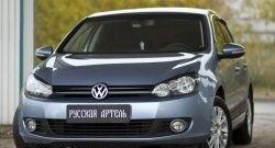 579 р. Реснички на фары RA  Volkswagen Golf  6 (2008-2014) хэтчбэк 5 дв. (Неокрашенные)  с доставкой в г. Владивосток. Увеличить фотографию 2