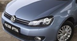 579 р. Реснички на фары RA  Volkswagen Golf  6 (2008-2014) хэтчбэк 5 дв. (Неокрашенные)  с доставкой в г. Владивосток. Увеличить фотографию 3