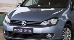 579 р. Реснички на фары RA  Volkswagen Golf  6 (2008-2014) хэтчбэк 5 дв. (Неокрашенные)  с доставкой в г. Владивосток. Увеличить фотографию 4