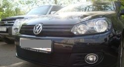 1 469 р. Сетка на бампер Russtal (черная)  Volkswagen Golf  6 (2008-2014) хэтчбэк 5 дв.  с доставкой в г. Владивосток. Увеличить фотографию 3