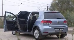 2 749 р. Накладки на порожки RA (комплект)  Volkswagen Golf  6 (2008-2014) хэтчбэк 5 дв.  с доставкой в г. Владивосток. Увеличить фотографию 2