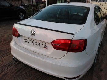 3 049 р. Лип спойлер АВТОКРАТ Volkswagen Jetta A6 седан дорестайлинг (2011-2015) (Неокрашенный)  с доставкой в г. Владивосток. Увеличить фотографию 2