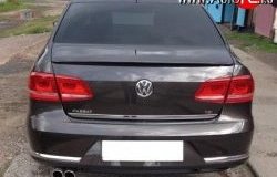 4 649 р. Лип спойлер Sport Volkswagen Passat B7 седан (2010-2015) (Неокрашенный)  с доставкой в г. Владивосток. Увеличить фотографию 2