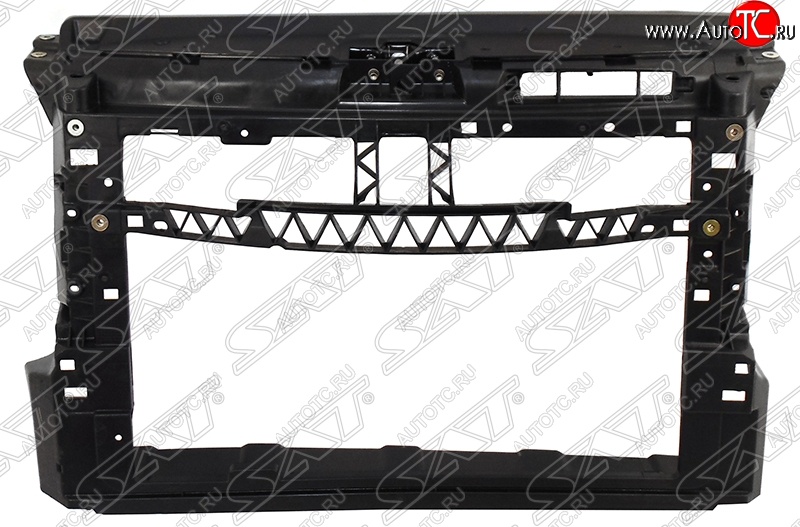 2 889 р. Рамка радиатора (телевизор) (бензин) SAT Volkswagen Polo 5 седан рестайлинг (2015-2020) (Неокрашенная)  с доставкой в г. Владивосток