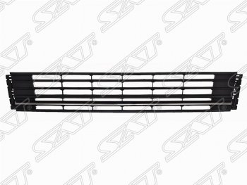 1 669 р. Решетка в передний бампер (с хром молдингом) SAT  Volkswagen Polo  5 (2015-2020) седан рестайлинг  с доставкой в г. Владивосток. Увеличить фотографию 1