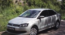 1 629 р. Реснички на фары RA  Volkswagen Polo  5 (2009-2015) хэтчбек дорестайлинг (Неокрашенные)  с доставкой в г. Владивосток. Увеличить фотографию 4