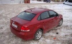 4 199 р. Козырёк на заднее лобовое стекло Sport Volkswagen Polo 5 седан дорестайлинг (2009-2015) (Неокрашенный)  с доставкой в г. Владивосток. Увеличить фотографию 5