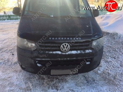 999 р. Дефлектор капота Russtal (вариант Б) Volkswagen Transporter T5 рестайлинг (2009-2015)  с доставкой в г. Владивосток