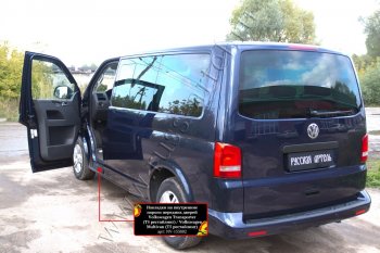 1 159 р. Накладки на внутренние пороги передних дверей RA  Volkswagen Transporter  T5 (2009-2015) рестайлинг  с доставкой в г. Владивосток. Увеличить фотографию 4