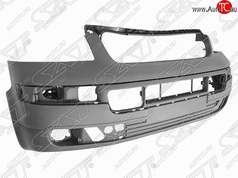 10 849 р. Передний бампер SAT Volkswagen Transporter T5 дорестайлинг (2003-2009) (Неокрашенный)  с доставкой в г. Владивосток