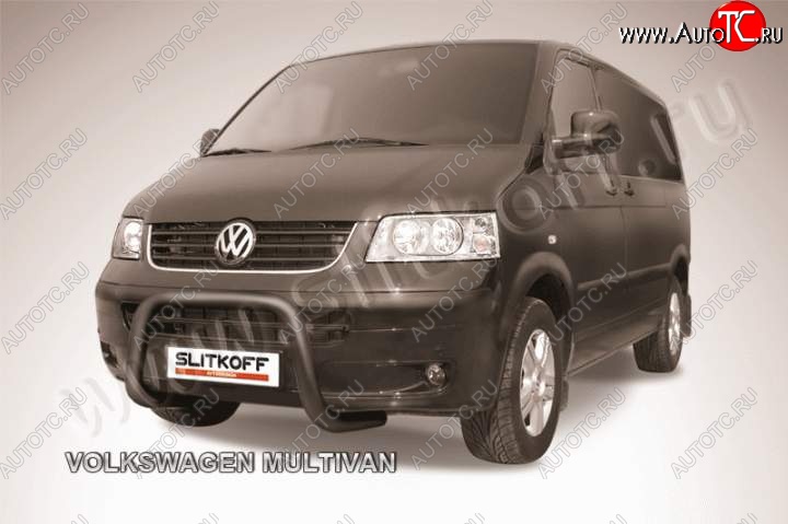 22 999 р. Кенгурятник d57 низкий мини  Volkswagen Transporter  T5 (2003-2009) дорестайлинг (Цвет: серебристый)  с доставкой в г. Владивосток