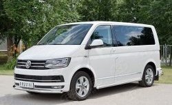 17 499 р. Защита переднего бампера (Ø63 мм, нержавейка) SLITKOFF  Volkswagen Caravelle  T6 - Transporter  T6  с доставкой в г. Владивосток. Увеличить фотографию 3