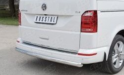 17 499 р. Защита заднего бампера (Ø63 мм, нержавейка, длинная база) SLITKOFF Volkswagen Caravelle T6 дорестайлинг (2015-2019)  с доставкой в г. Владивосток. Увеличить фотографию 3