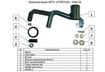 6 999 р. Замок КПП FORTUS 6MT Volkswagen Tiguan Mk2 дорестайлинг (2016-2020)  с доставкой в г. Владивосток. Увеличить фотографию 3