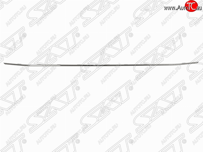 2 989 р. Молдинг на передний бампер SAT  Volkswagen Tiguan  Mk2 (2016-2020) дорестайлинг (центр, Неокрашенный)  с доставкой в г. Владивосток