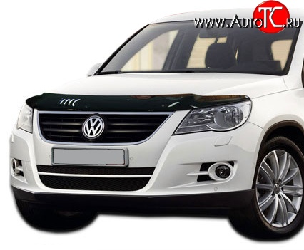 2 879 р. Дефлектор капота NovLine  Volkswagen Tiguan  NF (2006-2011) дорестайлинг  с доставкой в г. Владивосток