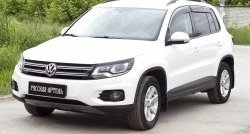 699 р. Реснички на фары RA Volkswagen Tiguan NF рестайлинг (2011-2017) (Неокрашенные)  с доставкой в г. Владивосток. Увеличить фотографию 3