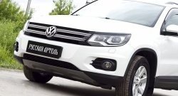 699 р. Реснички на фары RA Volkswagen Tiguan NF рестайлинг (2011-2017) (Неокрашенные)  с доставкой в г. Владивосток. Увеличить фотографию 4