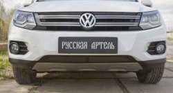 1 639 р. Защитная сетка решетки переднего бампера (Track & Field) РА  Volkswagen Tiguan  NF (2011-2017) рестайлинг  с доставкой в г. Владивосток. Увеличить фотографию 2