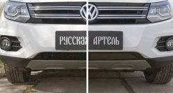 1 639 р. Защитная сетка решетки переднего бампера (Track & Field) РА  Volkswagen Tiguan  NF (2011-2017) рестайлинг  с доставкой в г. Владивосток. Увеличить фотографию 4