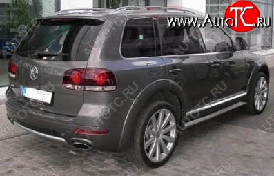 9 649 р. Накладки на колёсные арки CT v2 Volkswagen Touareg GP рестайлинг (2006-2010) (Неокрашенные)  с доставкой в г. Владивосток