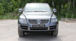 999 р. Реснички на фары RA Volkswagen Touareg GP дорестайлинг (2002-2007) (Неокрашенные)  с доставкой в г. Владивосток. Увеличить фотографию 3