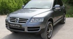 999 р. Реснички на фары RA Volkswagen Touareg GP дорестайлинг (2002-2007) (Неокрашенные)  с доставкой в г. Владивосток. Увеличить фотографию 5