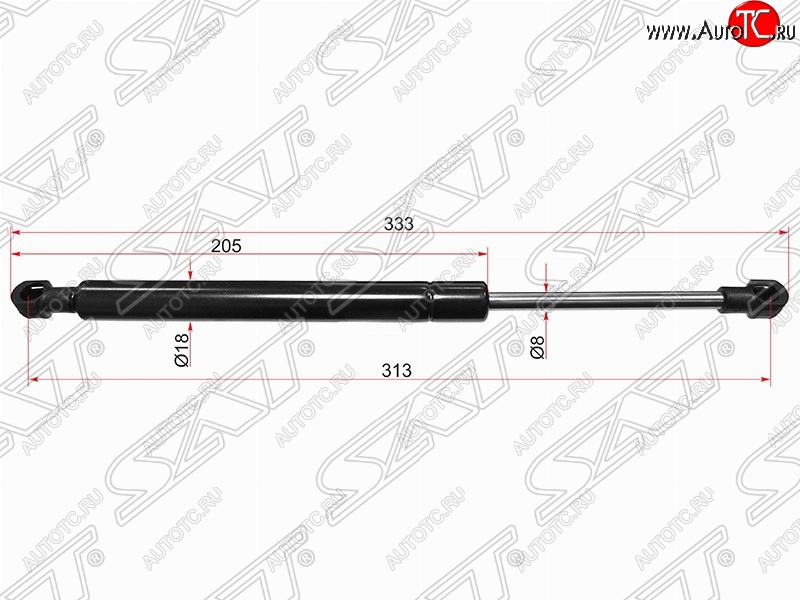 539 р. Газовый упор крышки багажника SAT  Volkswagen Touareg  GP (2002-2010) дорестайлинг, рестайлинг  с доставкой в г. Владивосток