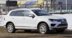 879 р. Реснички на фары RA  Volkswagen Touareg  NF (2014-2018) рестайлинг (Неокрашенные)  с доставкой в г. Владивосток. Увеличить фотографию 2