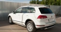 19 999 р. Одинарная защита заднего бампера диаметром 63 мм SLITKOFF  Volkswagen Touareg  NF (2014-2018) рестайлинг  с доставкой в г. Владивосток. Увеличить фотографию 4