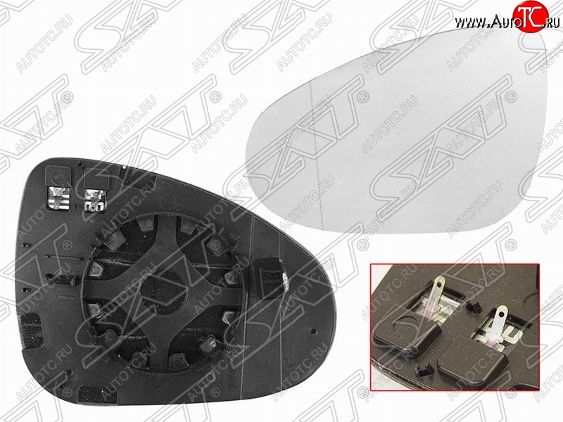 1 339 р. Правый зеркальный элемент зеркала заднего вида SAT (с подогревом)  Volkswagen Touareg  NF (2010-2018) дорестайлинг, рестайлинг  с доставкой в г. Владивосток