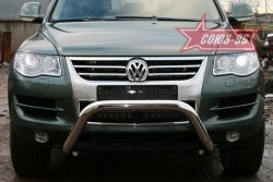 Защита переднего бампера Souz-96 (d76) Volkswagen Touareg GP рестайлинг (2006-2010)