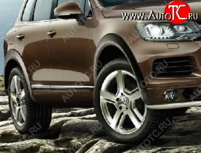 21 849 р. Накладки на колёсные арки CT v3 Volkswagen Touareg NF дорестайлинг (2010-2014) (Неокрашенные)  с доставкой в г. Владивосток