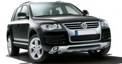 Накладка на передний бампер CT v3 Volkswagen Touareg NF дорестайлинг (2010-2014)