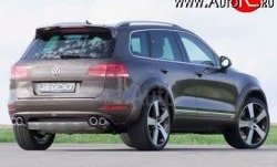 23 049 р. Накладка Je Design на задний бампер 7P Volkswagen Touareg NF дорестайлинг (2010-2014) (Комплект накладок, Неокрашенная)  с доставкой в г. Владивосток. Увеличить фотографию 2