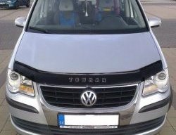 Дефлектор капота (рестайлинг) Russtal Volkswagen Touran 1T дорестайлинг минивэн (2003-2006)