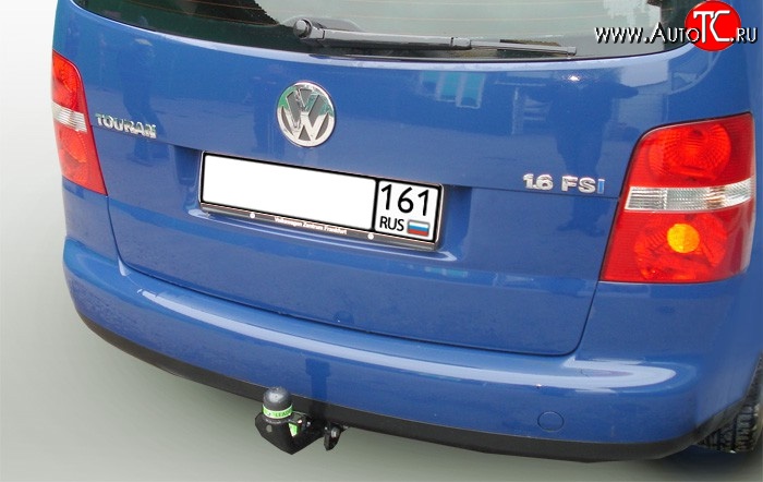 7 799 р. Фаркоп Лидер Плюс Volkswagen Touran 1T дорестайлинг минивэн (2003-2006) (Без электропакета)  с доставкой в г. Владивосток